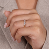Seven-Stone Half-Eternity Shared-Prong Diamond Wedding Band