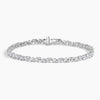 Alternating Pear Cut Diamond Vine Tennis Bracelet
