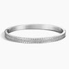 Pyramid Stud Pavé Diamond Hinged Bangle Bracelet