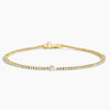 Pear Cut Accent Diamond Tennis Bracelet