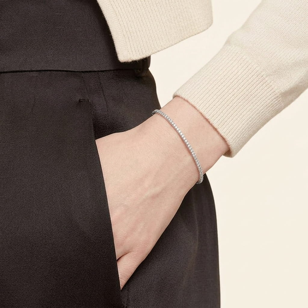 ultra-thin pavé diamond hinged bangle bracelet