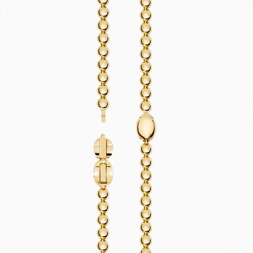 bezel diamond graduated bead stretch bracelet