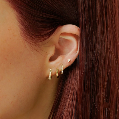 Gold Pear Shaped Teardrop Diamond Cluster Stud Earrings