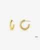 Classic Polished Tubular C-Hoop Earrings