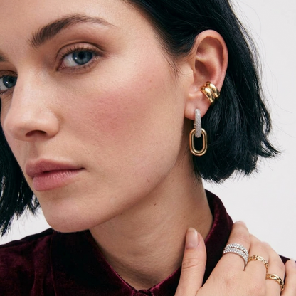 Smooth Polished Wide Hinged Ear Cuff