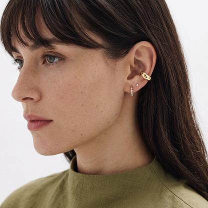 Smooth Polished Wide Hinged Ear Cuff