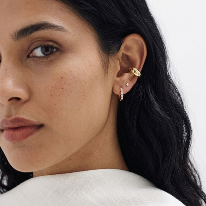 Three-Prong Round Diamond Martini Stud Earrings