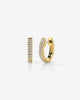 Double-Row Pavé Diamond Huggie Hoop Earrings