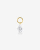 Floating Pear Cut Diamond Earring Charm