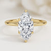Marquise Lab Grown Diamond Six-Prong Lotus Basket Solitaire Engagement Ring