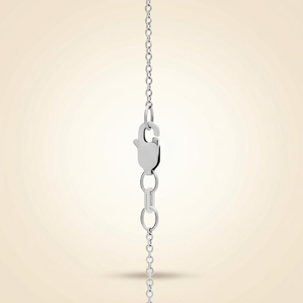 lab grown diamond and sapphire vertical bar pendant necklace