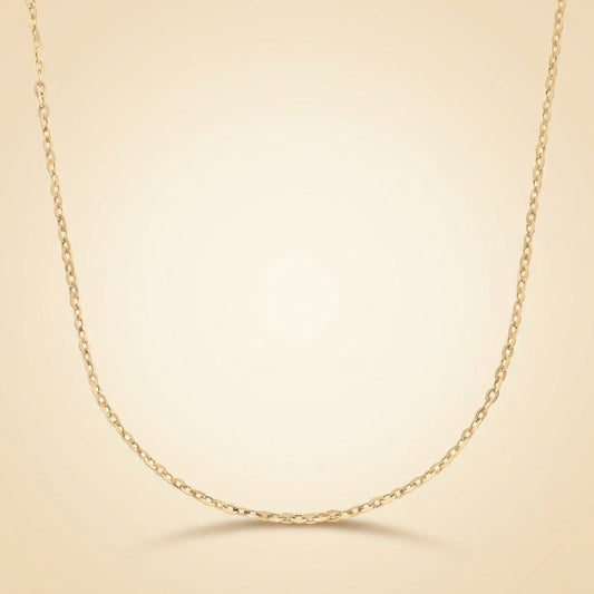 Classic Cable Chain Necklace in Gold