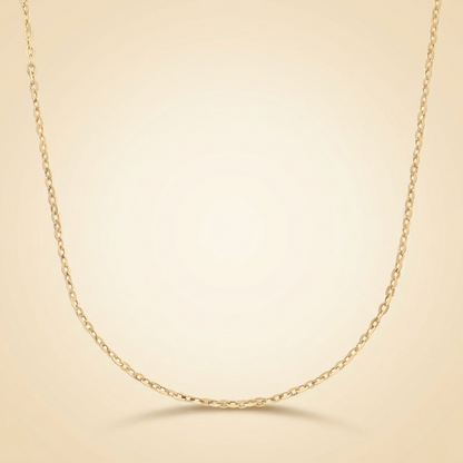 Classic Cable Chain Necklace in Gold