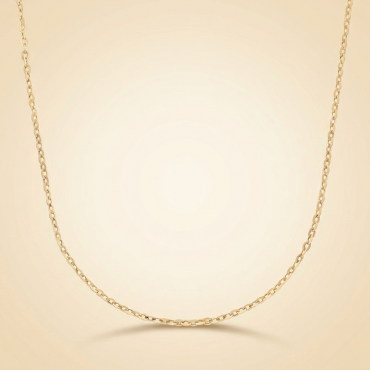 Classic Cable Chain Necklace in Gold