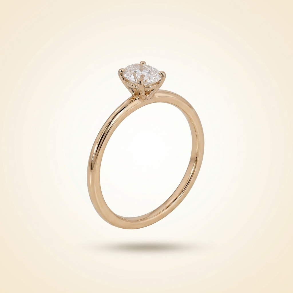 oval cut solitaire diamond engagement ring