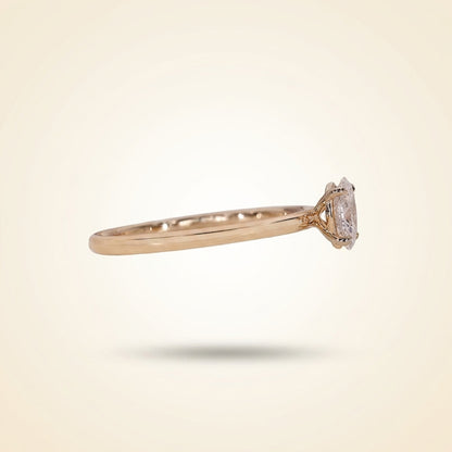 Oval Cut Solitaire Diamond Engagement Ring