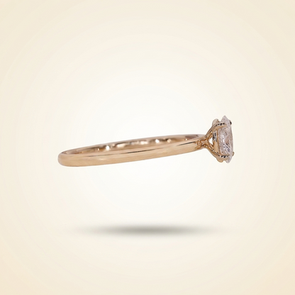 Oval Cut Solitaire Diamond Engagement Ring