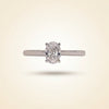 Oval Cut Solitaire Diamond Engagement Ring