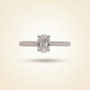 Oval Cut Solitaire Diamond Engagement Ring