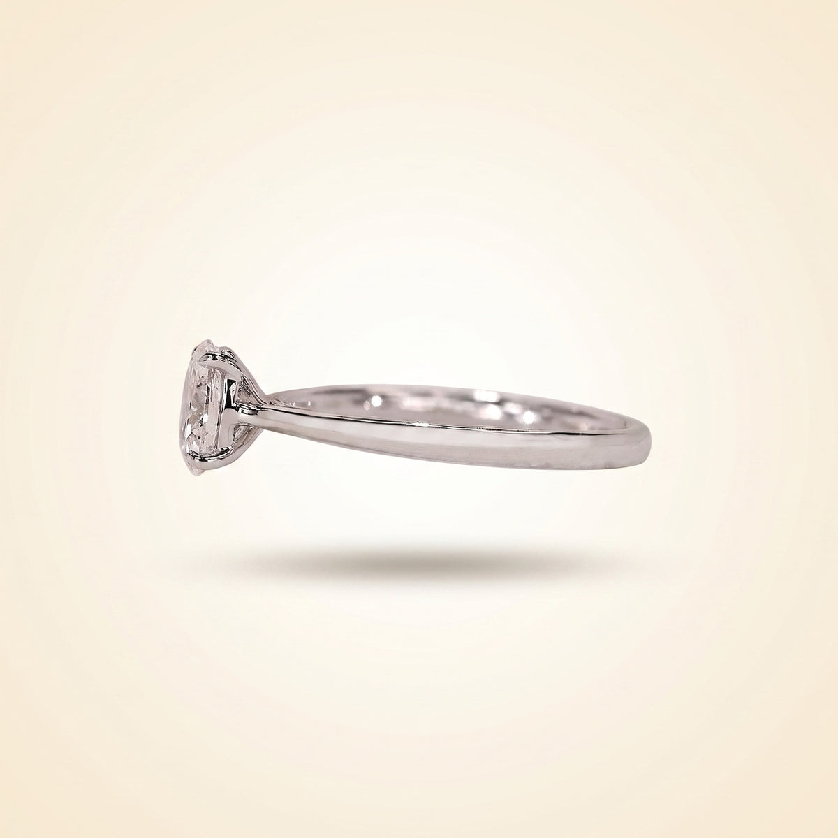 oval cut solitaire diamond engagement ring