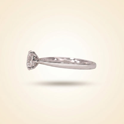 Oval Cut Solitaire Diamond Engagement Ring