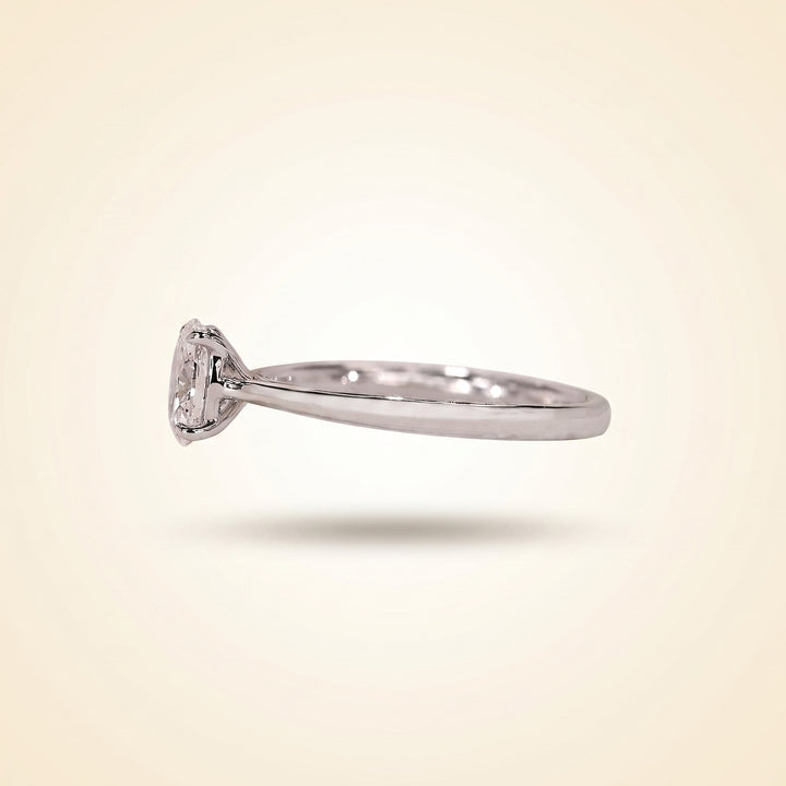 Oval Cut Solitaire Diamond Engagement Ring