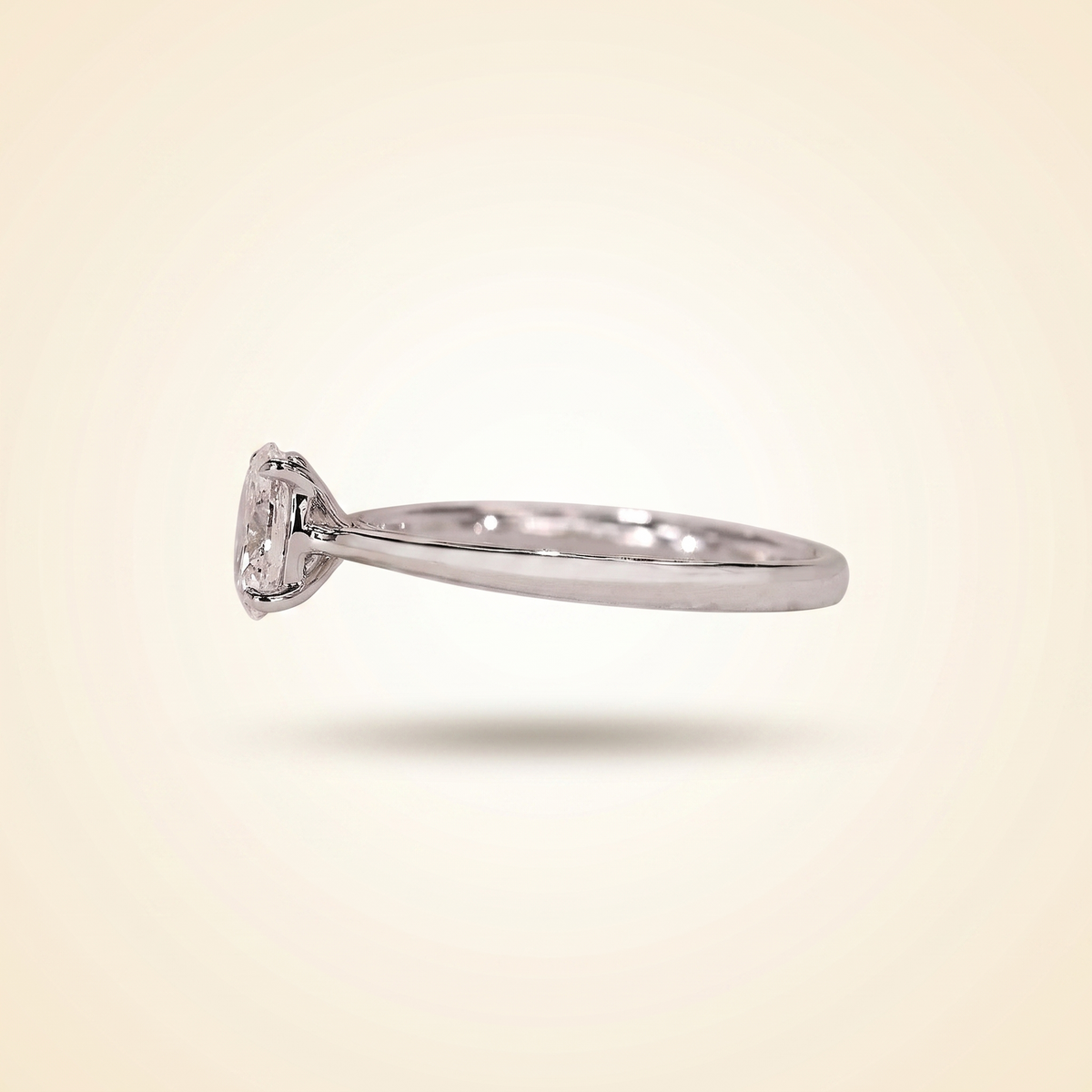 oval cut solitaire diamond engagement ring