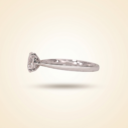 Oval Cut Solitaire Diamond Engagement Ring
