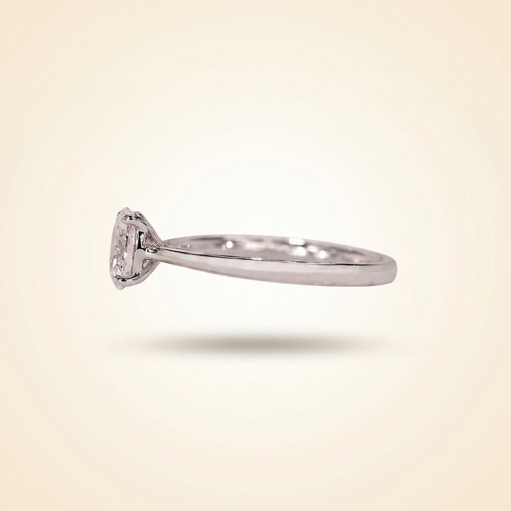 Oval Cut Solitaire Diamond Engagement Ring