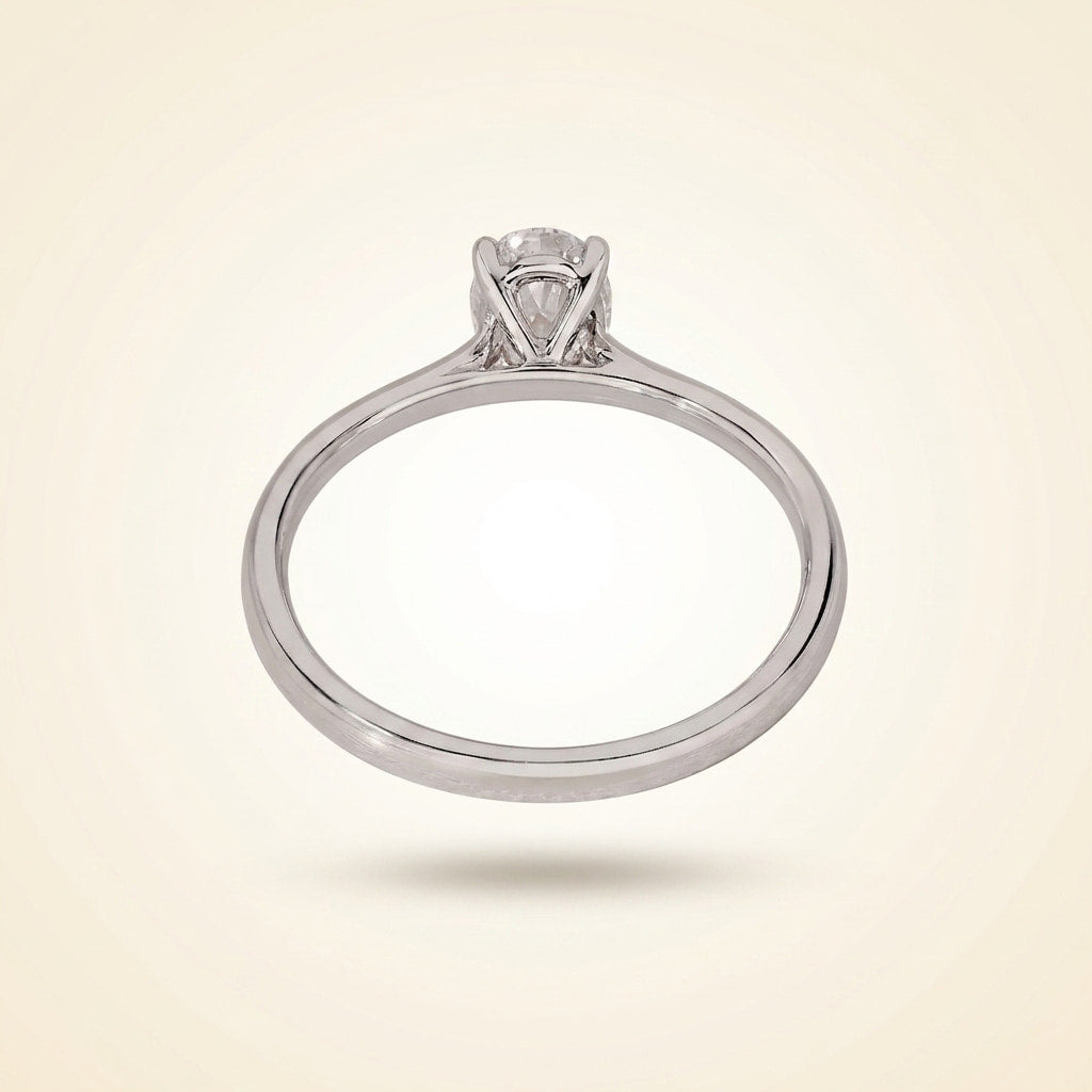 oval cut solitaire diamond engagement ring