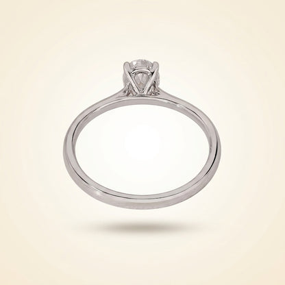 Oval Cut Solitaire Diamond Engagement Ring