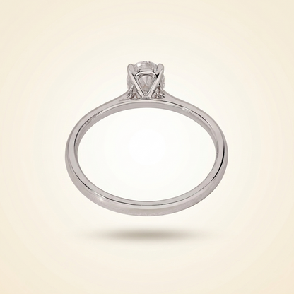 Oval Cut Solitaire Diamond Engagement Ring
