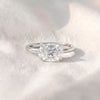East-West Oval Lab Diamond Solitaire Engagement Ring